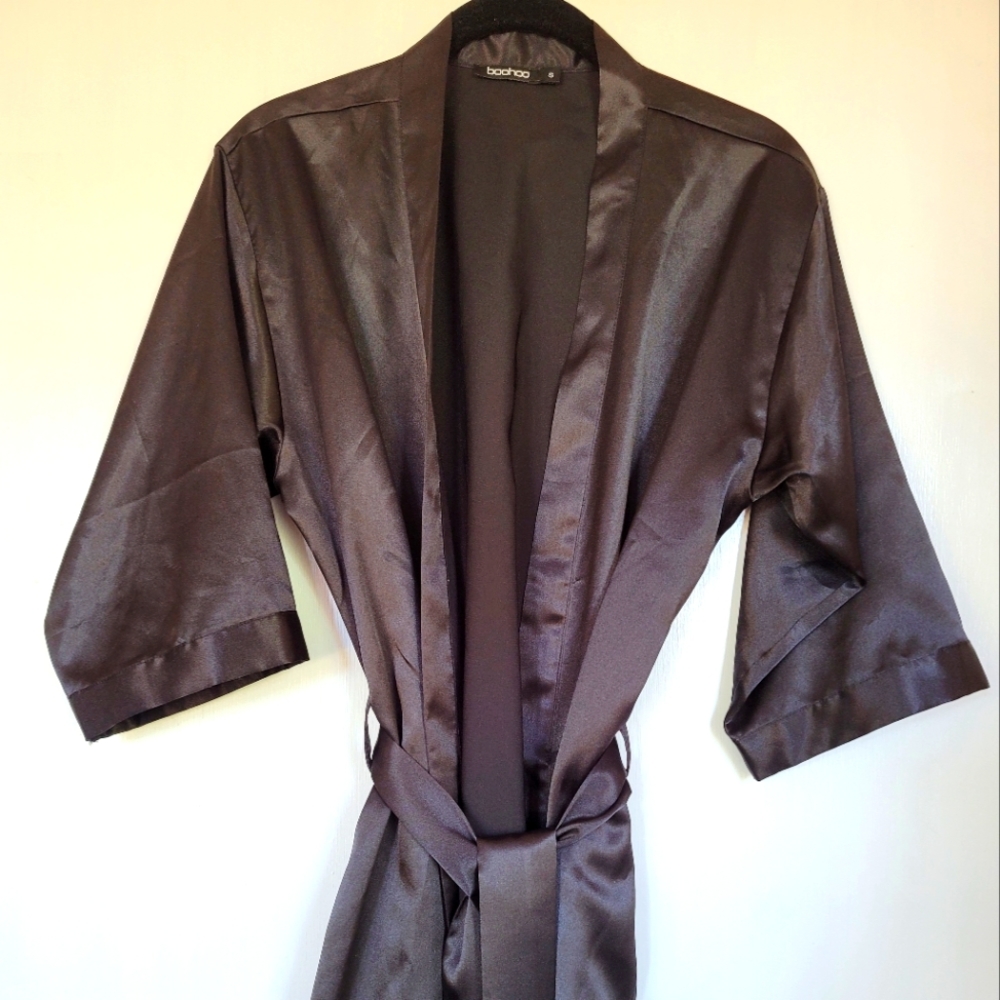 Satin mini robe